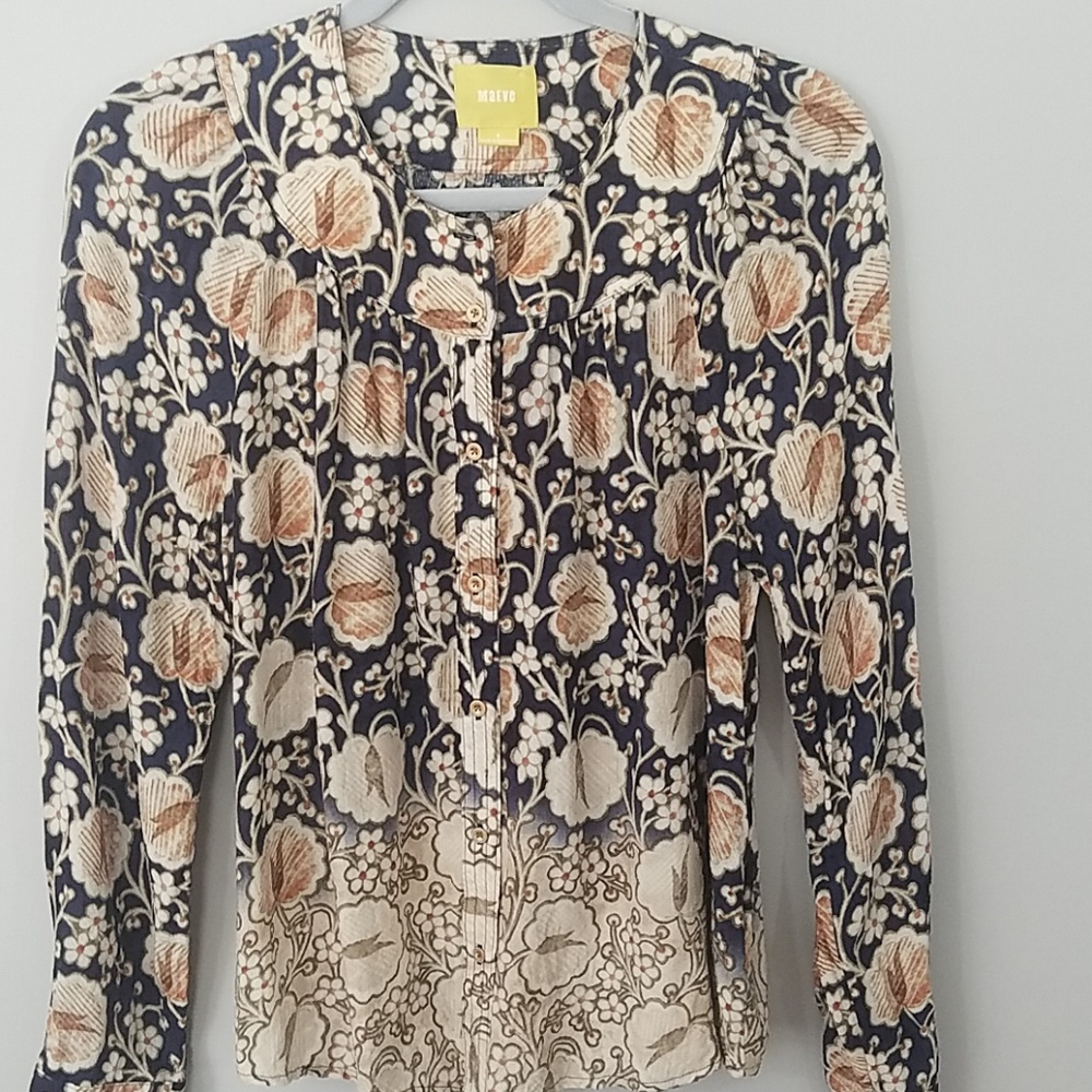 Anthropologie - Maeve Orli Bibbed Button Down View 6